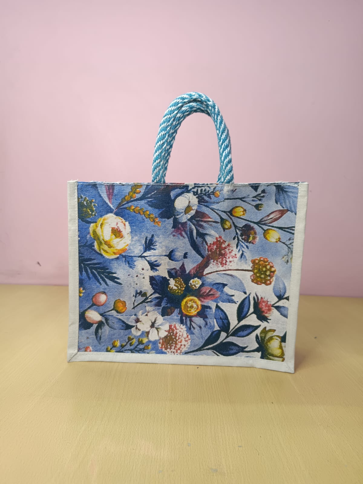 Transparent Window Bag Blue 12/10/5 inch and 10/8/5 inch