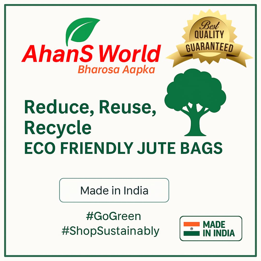 Ahans World Room Hampers Jute Bag with Gotta Patti Lace & Ring Handle (6, 10 * 8 * 5 INCH) Amazon.in: Bags, Wallets and Luggage - Image 8