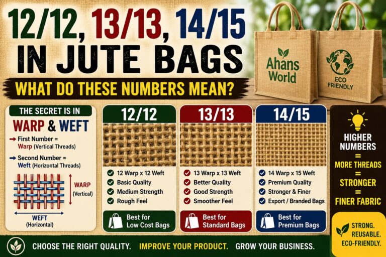 What is 12/12, 13/13, 14/15 Fabric in Jute Bags? Complete Guide