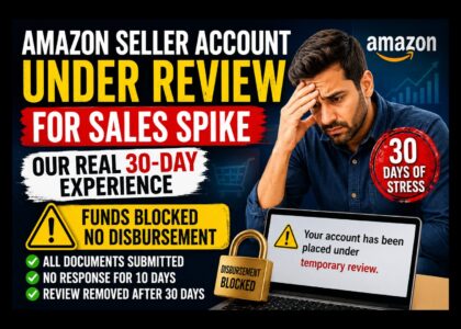 Your Amazon seller account has been placed under temporary review