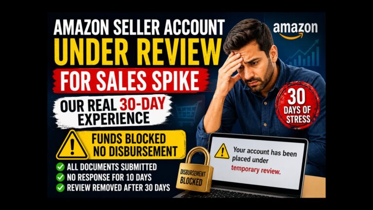 Amazon Seller Account Under Temporary Review for Sales Spike – Our Real 30-Day Experience